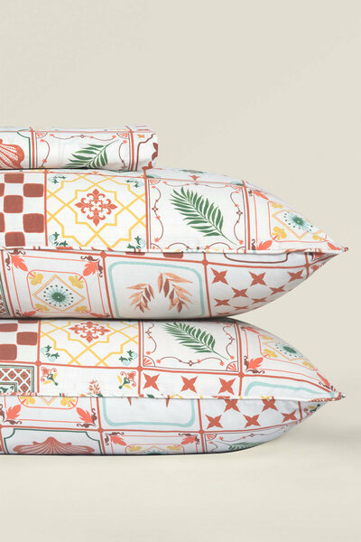 Marine Tiles T-150 Bed Sheet Set
