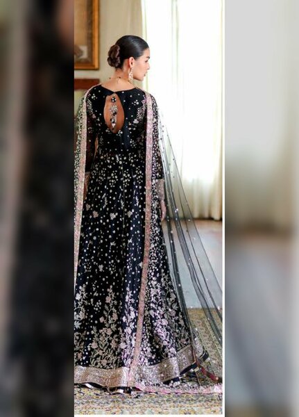 Whispers of Grace by Roheenaz Unstitched Embroidered Chiffon 3 Piece Suit RN26UWG Blaire RUNCH260206 - Wedding Collection