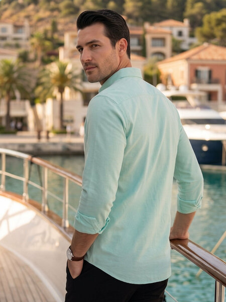 Light Green Oxford Shirt (CSB-345)