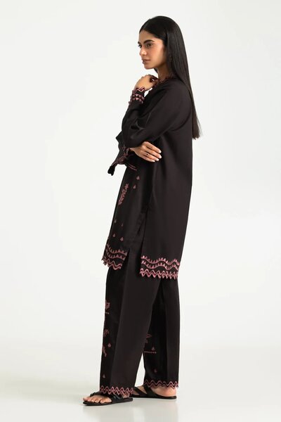 Cambric Embroidered Co-Ord Set