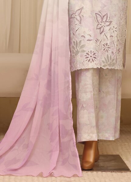 Majestic by HZ Textiles RTW Embroidered Raw Silk 3 Piece Suit HZ26RSM Wisteria XRPE-3P-004 - Casual Collection