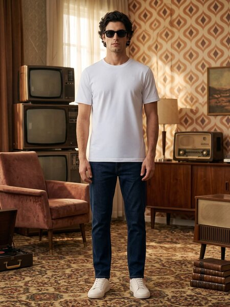 White Basic T-Shirt (TEE-508)