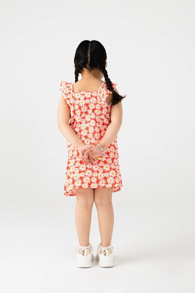 Red Daisy Cotton Co-Ord Set
