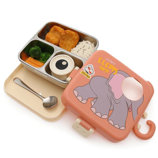 Laxon Steel Lunch Box – Cute, Compact & Leak-Proof