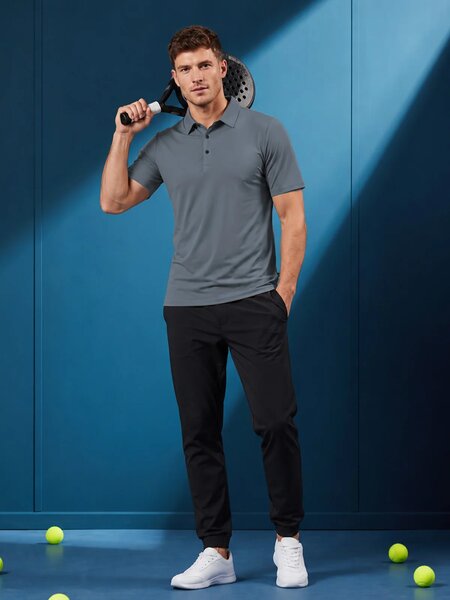Grey Performance Polo (POLO-1341)
