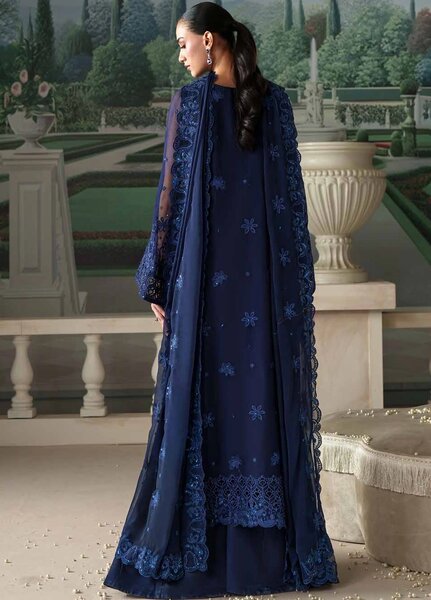Modern Heirloom by Emaan Adeel Unstitched Embroidered Chiffon 3 Piece Suit EA26UMH Coralia - Festive Collection
