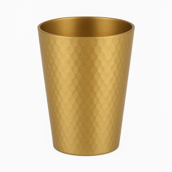Hammered Cup Gold – Elegant Textured Drinking Cup (260ml, 450ml)