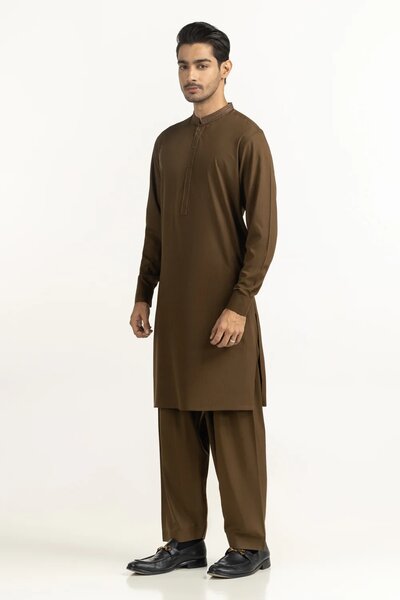 Regular Fit Embroidered Suits