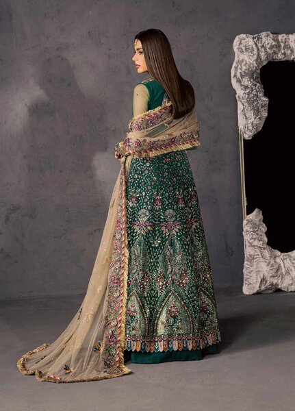 Muse Formal by Nureh Unstitched Embroidered Net 4 Piece Suit NU26UMF NFM-01 - Wedding Collection
