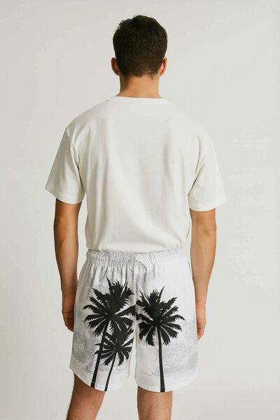 Men's Palm Tree Activewear Swim Shorts