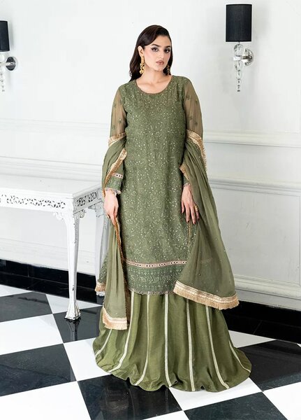 Salitex Embroidered Lawn Suits Unstitched 3 Piece SUNS7CH064UT - Summer Collection