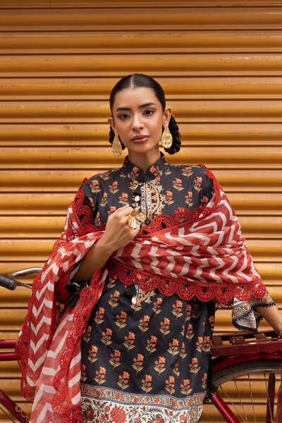 Unstitched Printed 3 Piece Lawn Suit