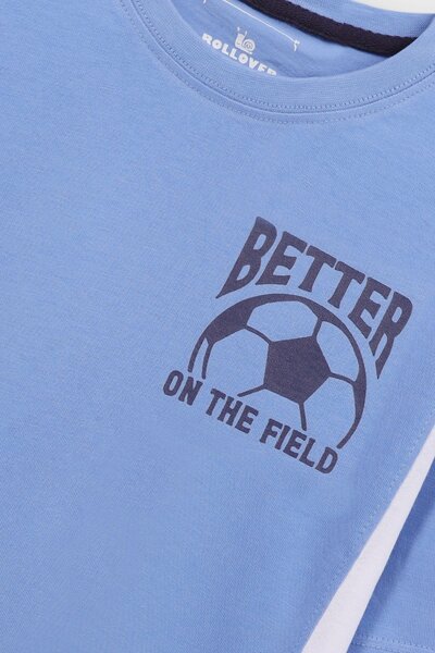 Boys Football Field Drop Tee