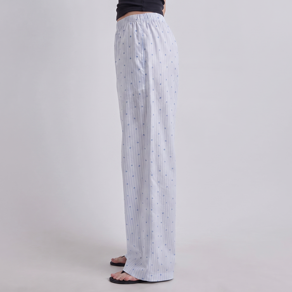 Vybe - The Everyday Trouser - Blue Ditsy