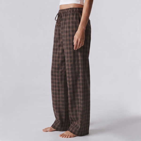Vybe - The Everyday Trouser - Cocoa Check