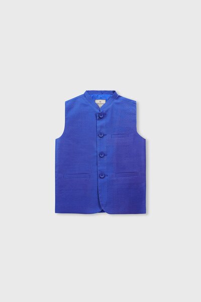 Boys Royal Blue Waistcoat