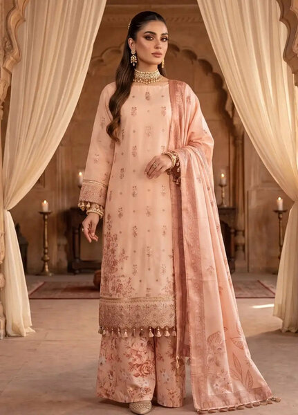 Salitex Women Unstitched Embroidered Paper Cotton 3 Piece Suit SUNS8NO508 Festive Collection