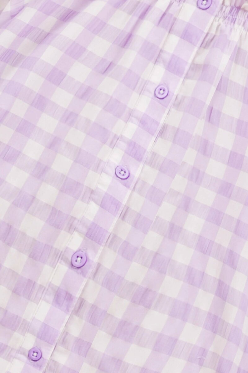 Lavender Puffy Cotton Top