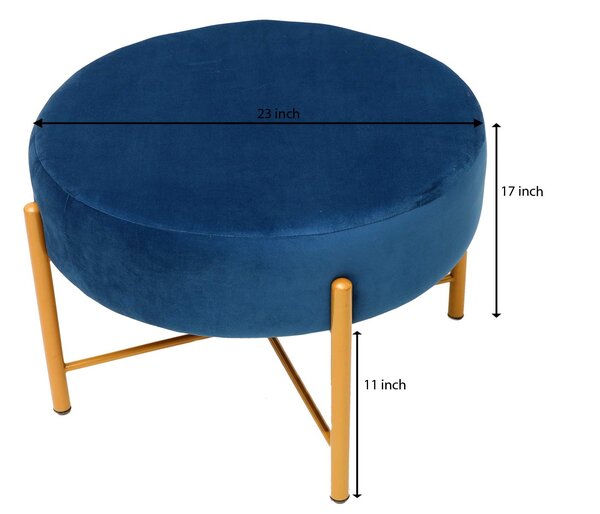 Puff With Powder Coated Legs S-34