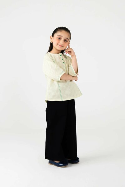 Soft Beige Pintex Cotton Top