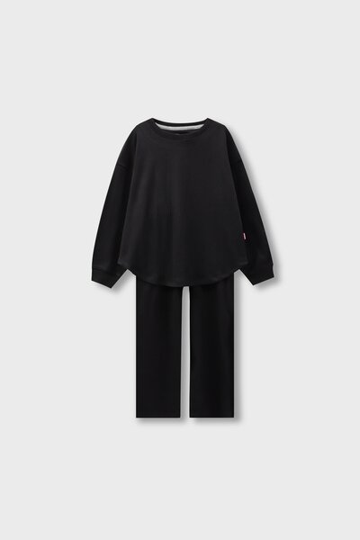 Comfy Black Jersey Co-ord Set