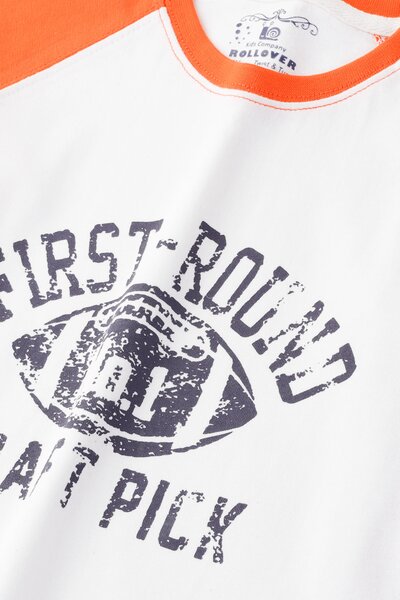 White No.1 Raglan T-shirt