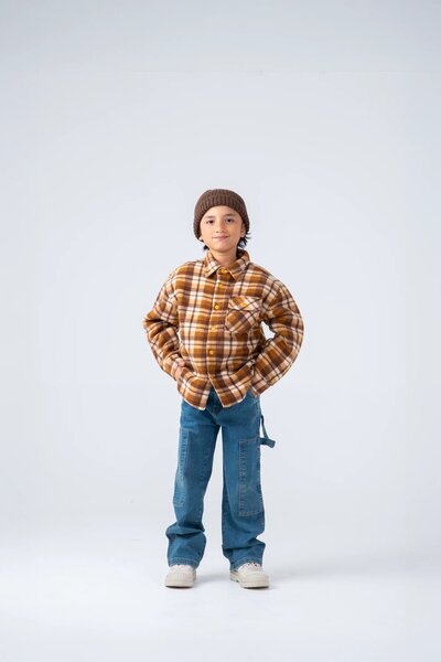 Boys Plaid Flannel Jacket