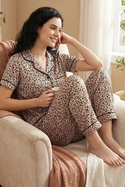 BLS - Printed Pajama Set - Pink