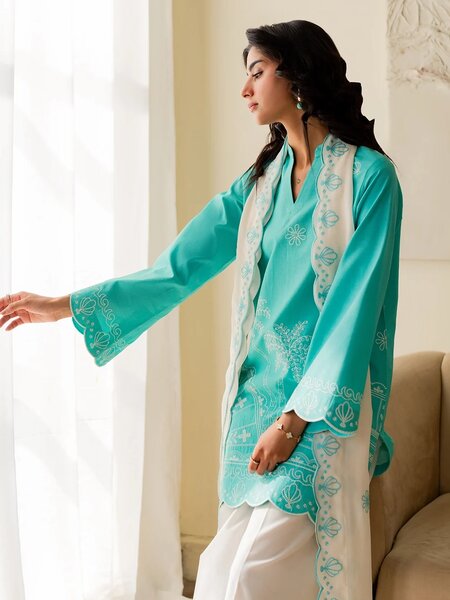 Turquoise Breeze-Dupatta