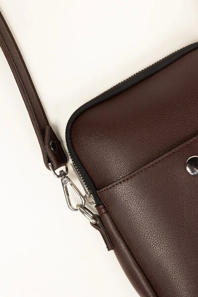 Dark Brown Cross Body Bag