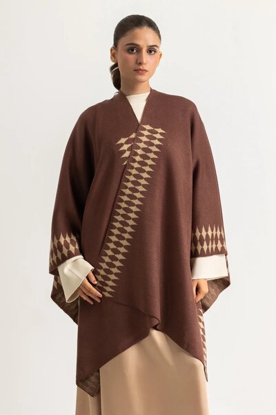 Regular Fit Cape Shawl