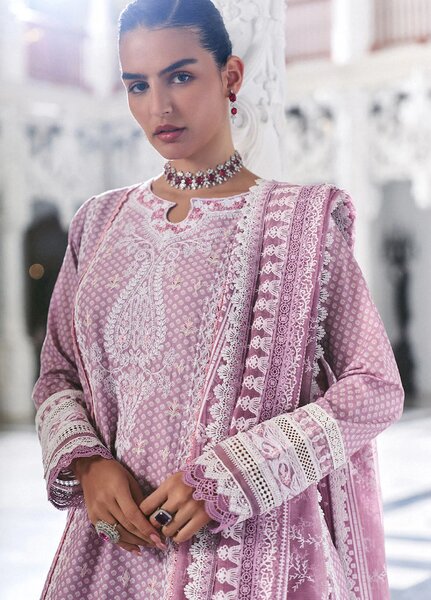 Sobia Nazir Unstitched Embroidered Luxury Lawn 3 Piece Suit SN26ULE D-11 B - Eid Collection