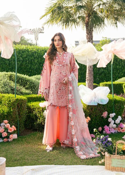 Feerie by Sundas Ahad Unstitched Embroidered Lawn 3 Piece Suit SNA26ULF Roswyn ELL-06 - Eid Collection