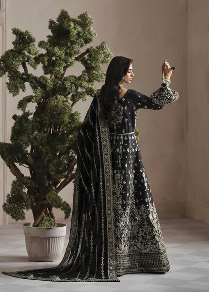 Serica by Gulaal Unstitched Raw Silk Embroidered Suits 3 Piece GL25URC D-SD09-Sorelia - Festive Collection