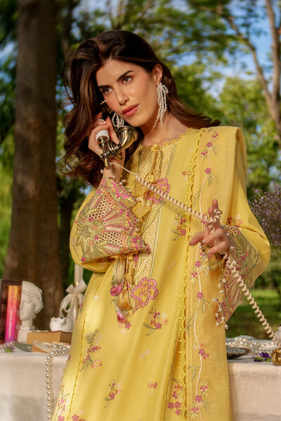Rang Rasiya Unstitched Embroidered Luxury Lawn 3 Piece Suit RR26ULE MYSHA - Eid Collection