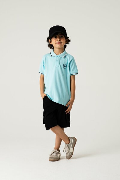 Boys MMXI Classic Mint Polo