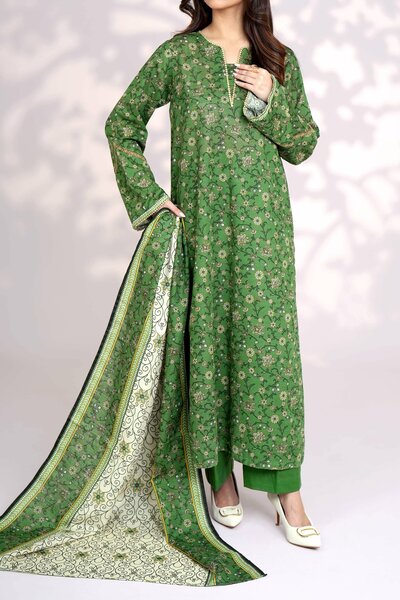 Narmin by Narkin's Unstitched Printed Khaddar 3 Piece Suit NN26UK NUWKDP-3158 - Casual Collection