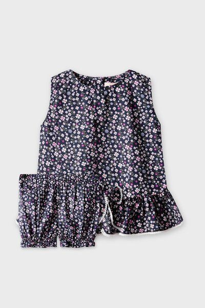 Tiny Petal Black Co-ord Set