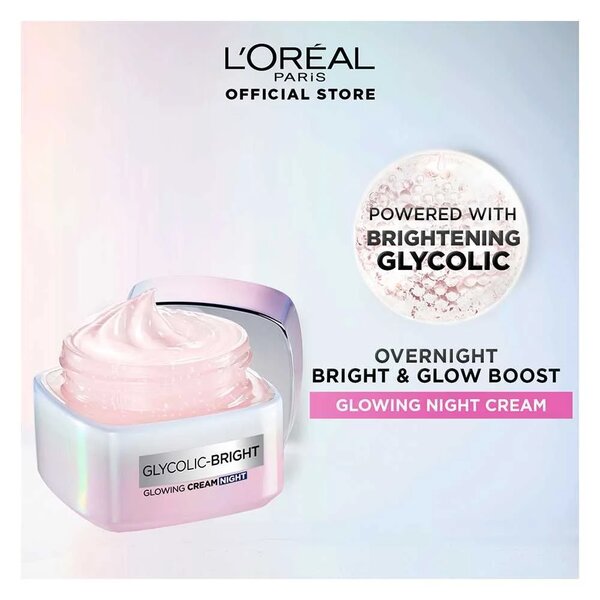 L'Oreal Glycolic Bright Glowing Night Cream 50Ml
