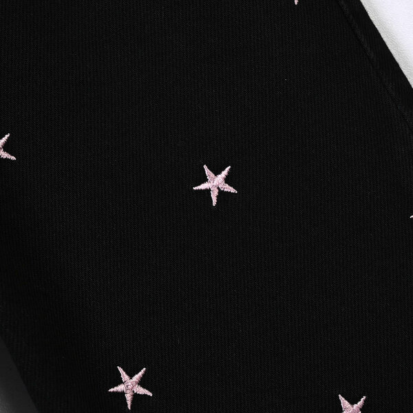 Infant Girls Denim rigid Pant Stars-BLACK