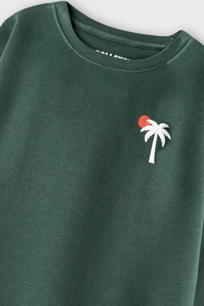 Boys Evergreen Palm Fleece Sweatshirt