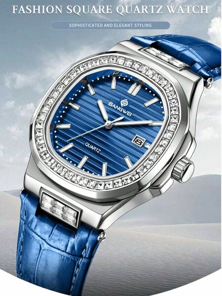 Shein - LIGE LIGE Men Watch Top Brand Stainless Steel Watches