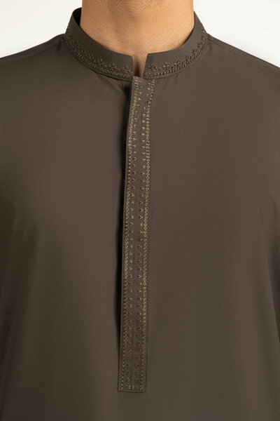 Regular Fit Embroidered Suits