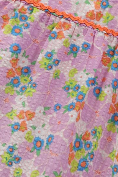 Floral Doriya Lawn Smocked Top