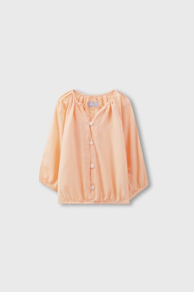 Peach Elasticated Top