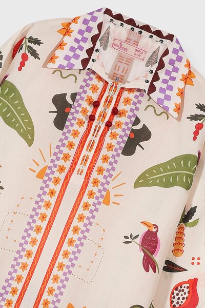 Girls Suntrail Printed Kurta Set