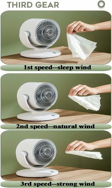 Home.co - Mini Rechargeable Rotating Fan