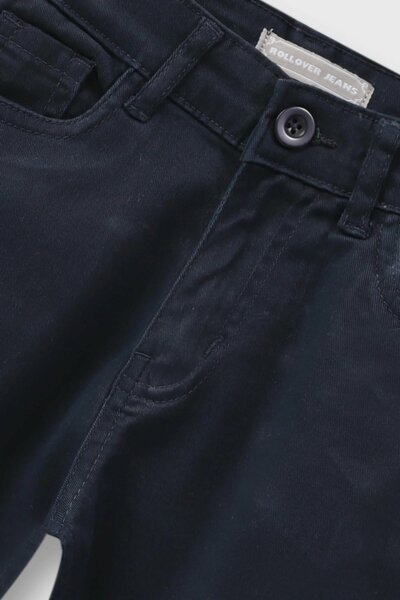 Boys Navy Twill Straight Pants