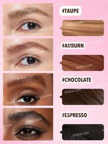 Shein Sheglam - Brow-Fection Angled Brush & Dip-Chocolate Hair-Like Strokes Liquid Eyebrow Gel Pen Taupe