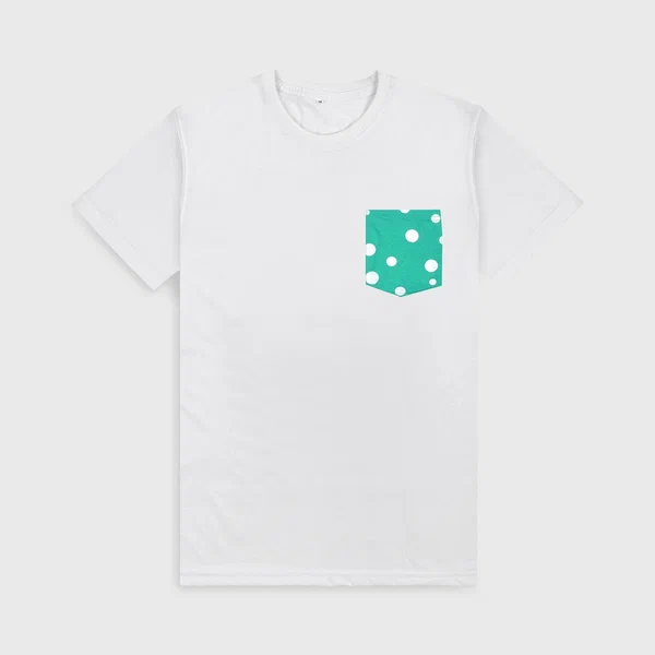 VYBE - Cotton Pj Set (White) With Green Printed Pajama